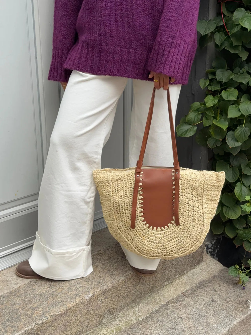 Wovana woven bag - Beige/Brown