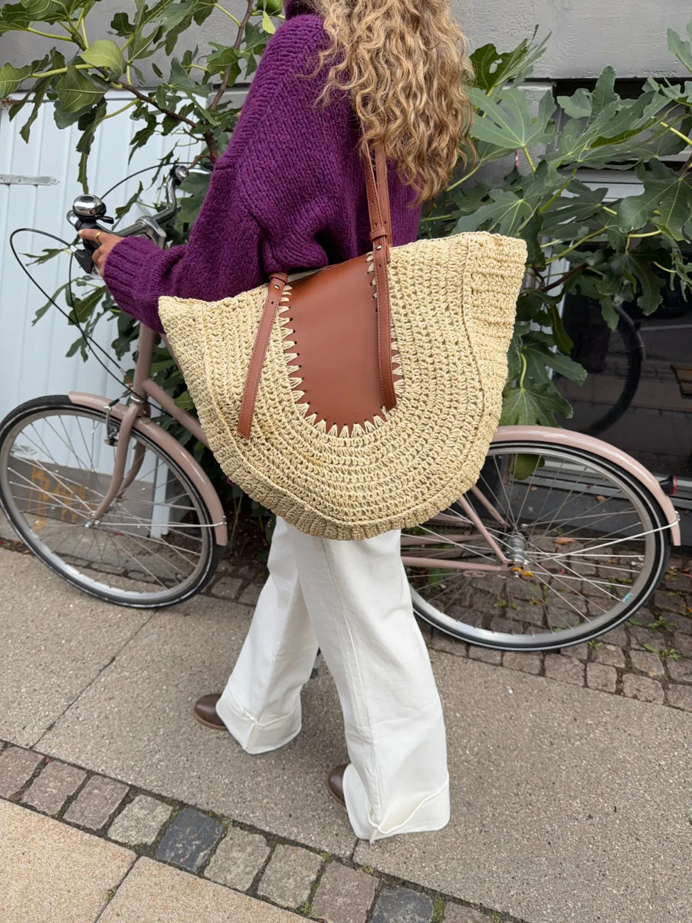 Wovana woven bag - Beige/Brown