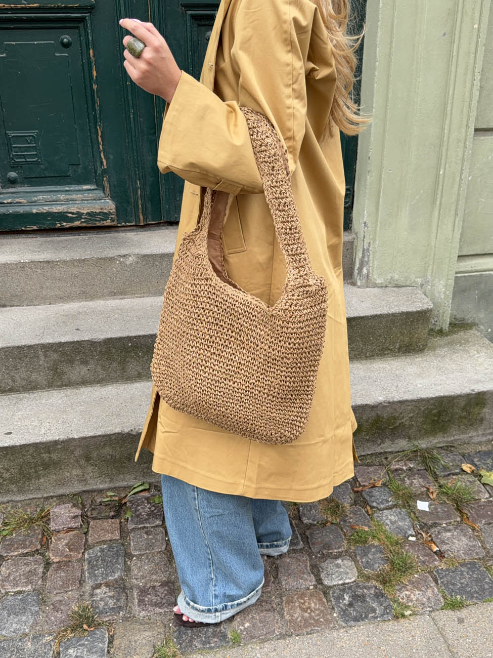 Tamela woven bag - Light brown