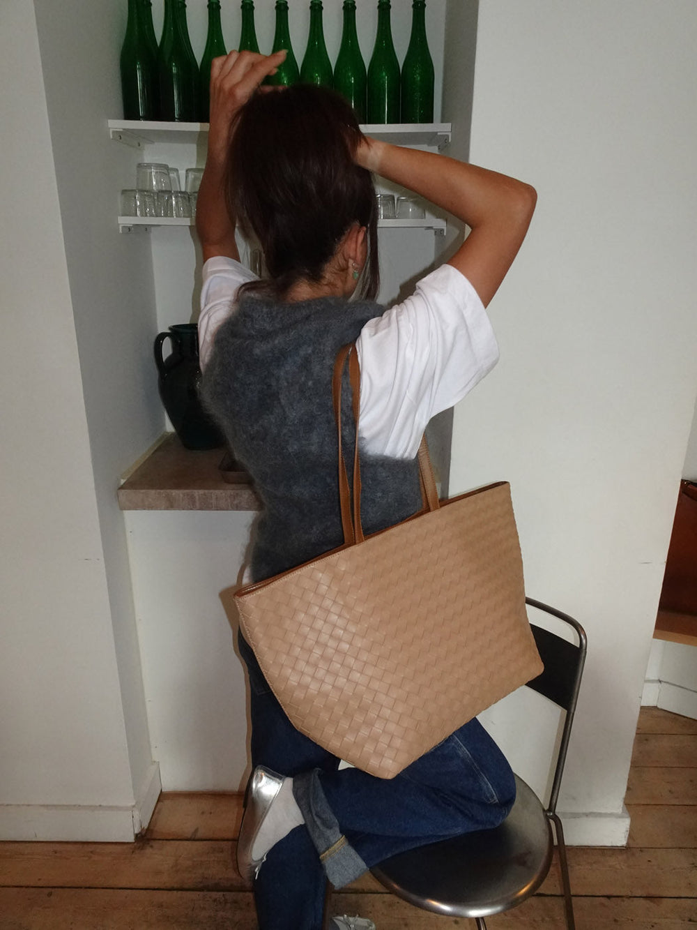 Chili woven bag - Beige