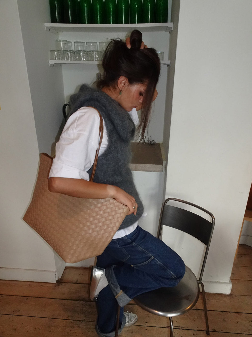 Chili woven bag - Beige