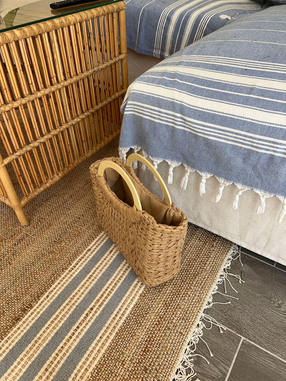 Maddaloni woven bag – Beige