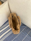Capua woven straw bag with strap – Beige
