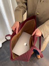 Chili shoulder bag in woven - Burgundy