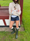 Sille coat with checkered lining - Beige