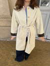 Vespera coat with collar - Light beige/brown