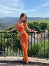 Malie glitter skirt – Orange