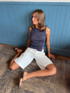 Montania shimmer top - Navy
