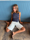 Montania shimmer top - Navy
