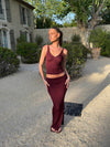 Malie skirt with glitter - Bordeaux