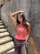 Montania shimmer top - Rose