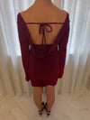 Solange glitter dress - Red