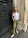 Anna Olympia linen pants - Kaki
