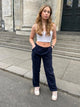 Anna Olympia linen pants - navy