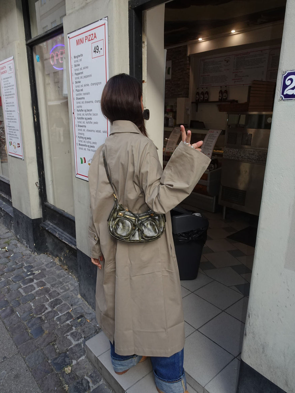 Shanghai handbag - Green/gold
