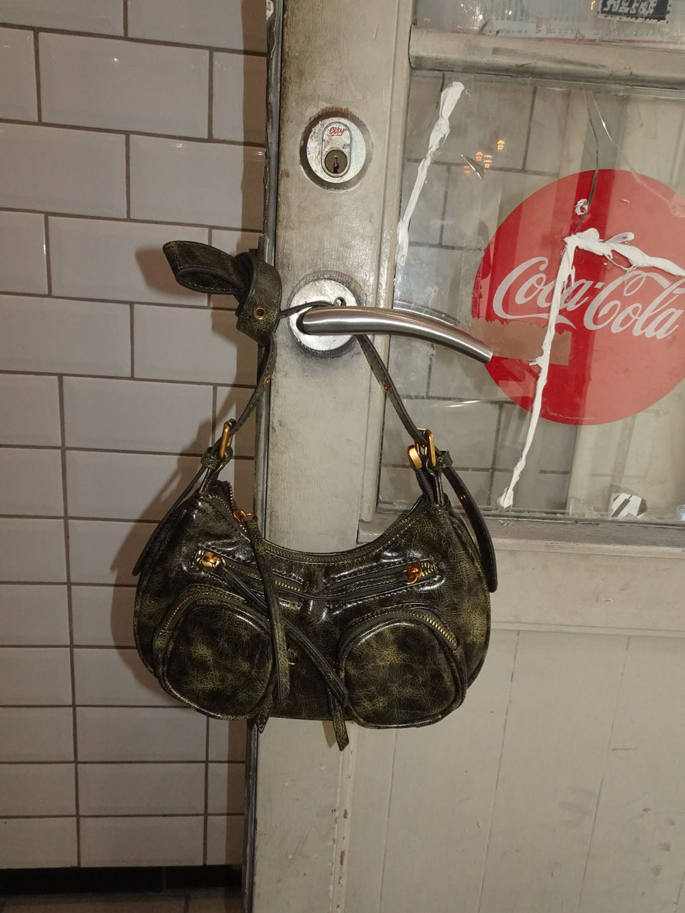 Shanghai handbag - Green/gold