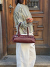 Bobby handbag with metal buttons - Red