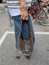 Zula handbag in leather - Brown