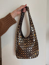 Zula handbag in leather - Brown