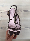 Tillia heels - Brown/pink