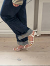 Tillia heels - White/yellow