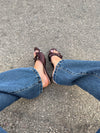 Rosita mules with polka dots - Brown/white