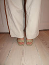 Katianna heels with buckle details – Pastel Green