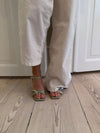 Katianna heels with buckle details – Pastel Green
