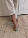 Katianna heels with buckle details – Pastel Green