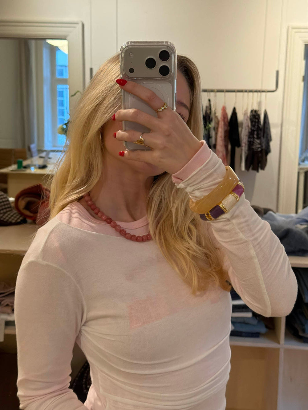 Monique necklace - Rose