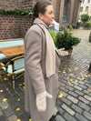 Kehlani knitted scarf - Light brown