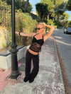 Nicola halterneck top - Black