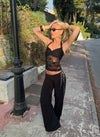 Nicola halterneck top - Black