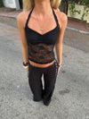 Nicola halterneck top - Black