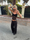 Nicola halterneck top - Black