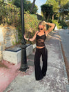 Nicola halterneck top - Black