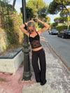 Nicola halterneck top - Black