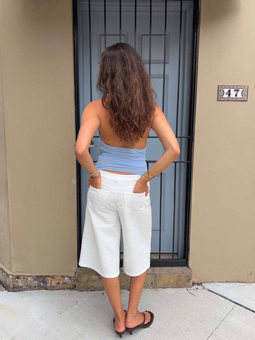 Crystal halterneck top - Blue