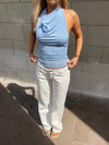 Crystal halterneck top - Blue