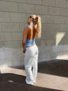Crystal halterneck top - Blue