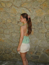 Ariene halterneck top – Green