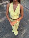 Snuvia halterneck top – Yellow