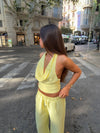 Snuvia halterneck top – Yellow