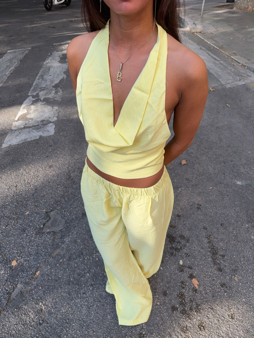 Snuvia halterneck top – Yellow