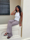 Dora halterneck top - White
