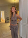 Tella halterneck top - Taupe