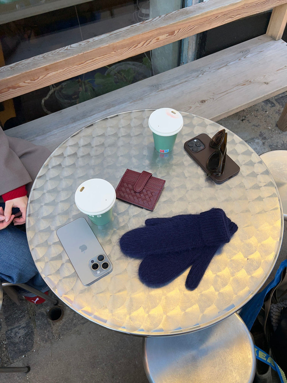 Fluffy mittens - Navy