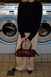 Bobby handbag with metal buttons - Red