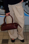 Bobby handbag with metal buttons - Red