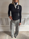 Ellen herringbone pants - Grey
